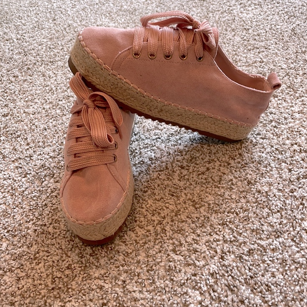 Faux-Suede Platform Women Shoes